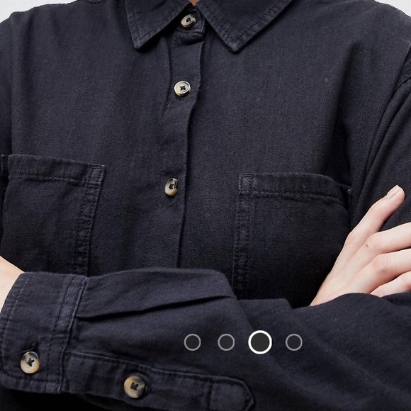 Pull&Bear Black Denim Dress - Picture 2 of 7